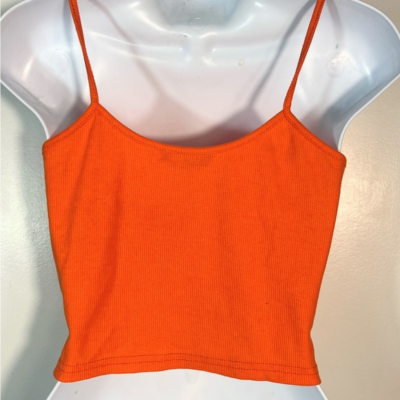 Orange crop top tank top size small - Picture 3 of 3